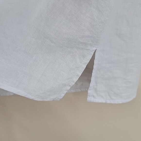 Carole Little Linen Embroidered Tunic Top L - Picture 6 of 6